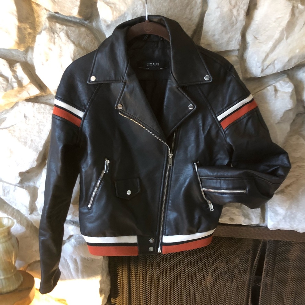 Zara Moto style leather jacket